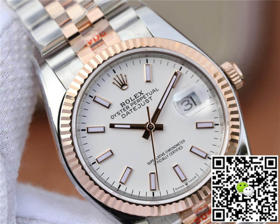 Replica R01ex Datejust M126231-0017 36MM 1:1 Best Edition GM Factory White Dial