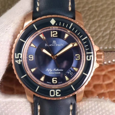 Replica Blancpain Fifty Fathoms 5015-3603C-63B 1:1 Best Edition ZF Factory Blue Dial Swiss ETA1315