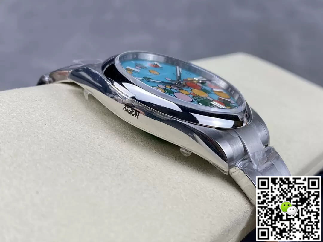 Replica R01ex Oyster Perpetual M124300-0008 41MM 1:1 Best Edition EW Factory Turquoise Blue Dial