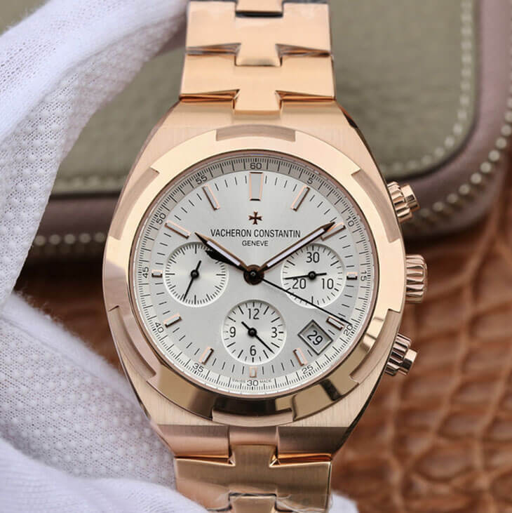 Replica Vacheron C0nstan1n Overseas 5500V/000R-B074 1:1 Best Edition 8F Factory Rose Gold