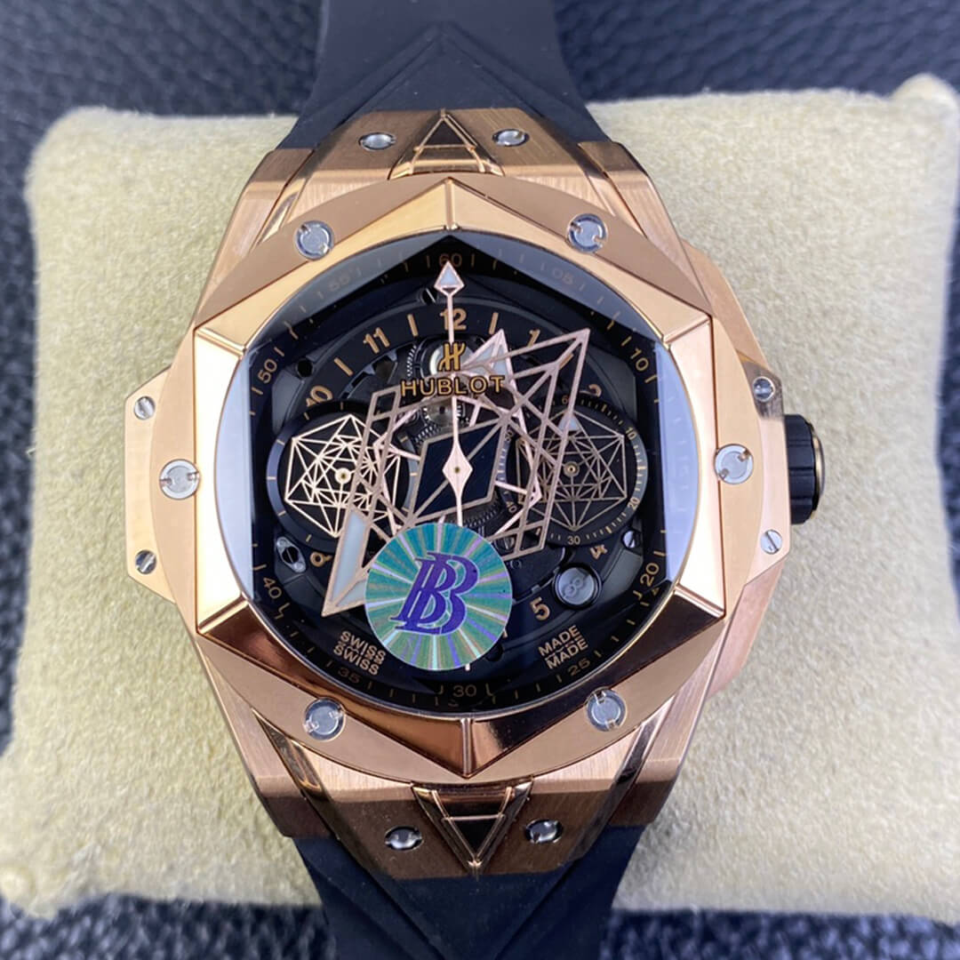 Replica Hublot Big Bang Sang Bleu II 418.OX.1108.RX.MXM19 1:1 Best Edition BB Factory Black Dial
