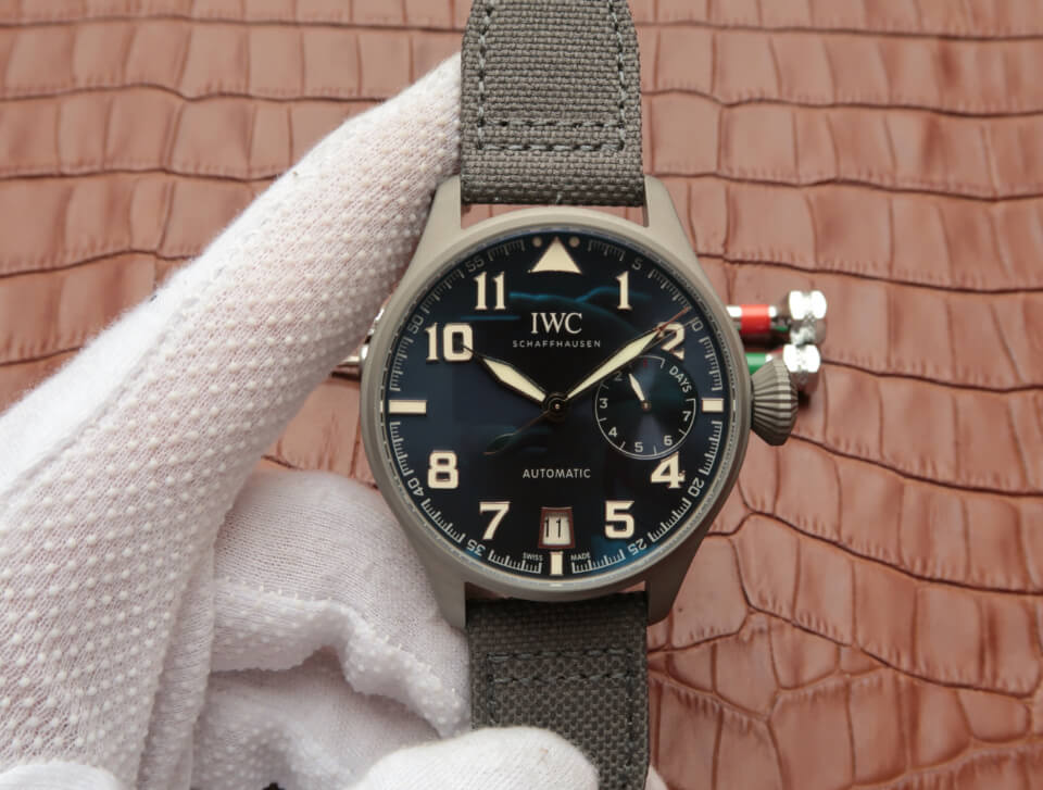Replica IWC Pilot IW500909 1:1 Best Edition MKS Factory Titanium Ceramic Limited Edition Blue Dial