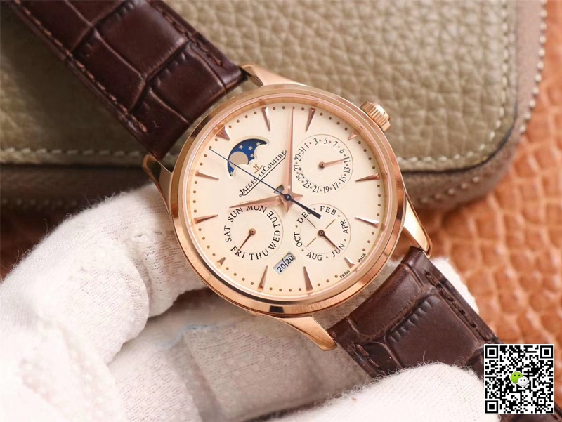 Replica Jaeger LeCoultre Master Ultra Thin 1302520 1:1 Best Edition V9 Factory Rose Gold Swiss ETA868