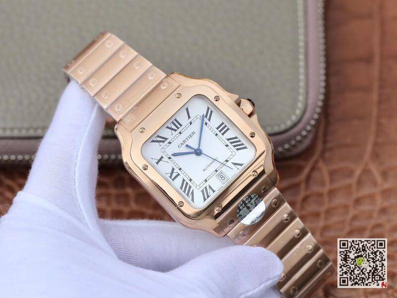 Ca*t1er Watch Rep De Santos Stainless Steel Case BV