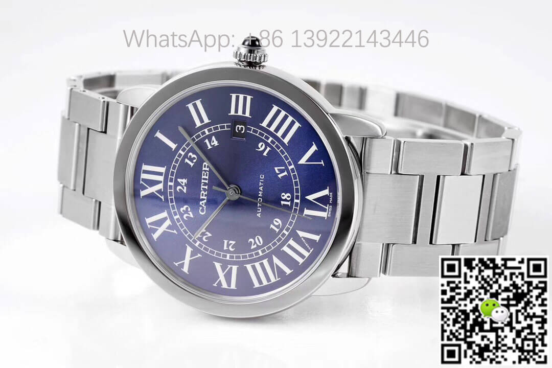 Replica RONDE DE Ca*t1er WSRN0023 1:1 Best Edition AF Factory Blue Dial