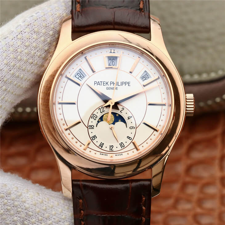Replica Pat*k Phi1i*pe Grand Complications 5205R-001 1:1 Best Edition KM Factory Milky White Dial