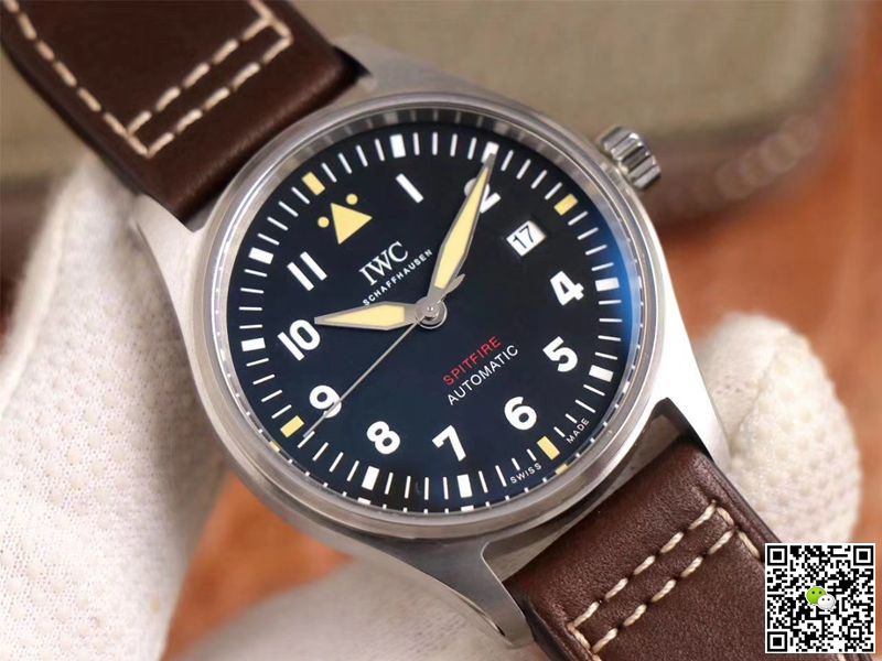 Replica IWC Pilot Spitfire IW326803 1:1 Best Edition MKS Factory Black Dial Swiss ETA9015