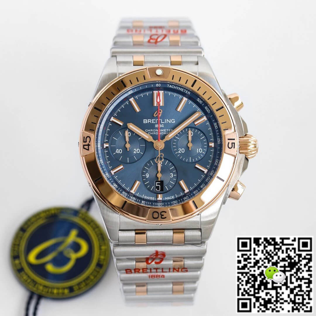 Replica Breitling Chronomat UB0134101C1U1 1:1 Best Edition GF Factory Blue Dial