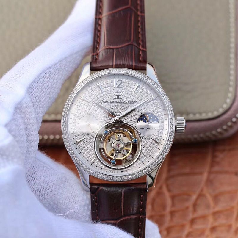 Replica Jaeger-LeCoultre Master Complication Functions Real Tourbillon 1:1 Best Edition Swiss Hand-winding 3310 White Gold