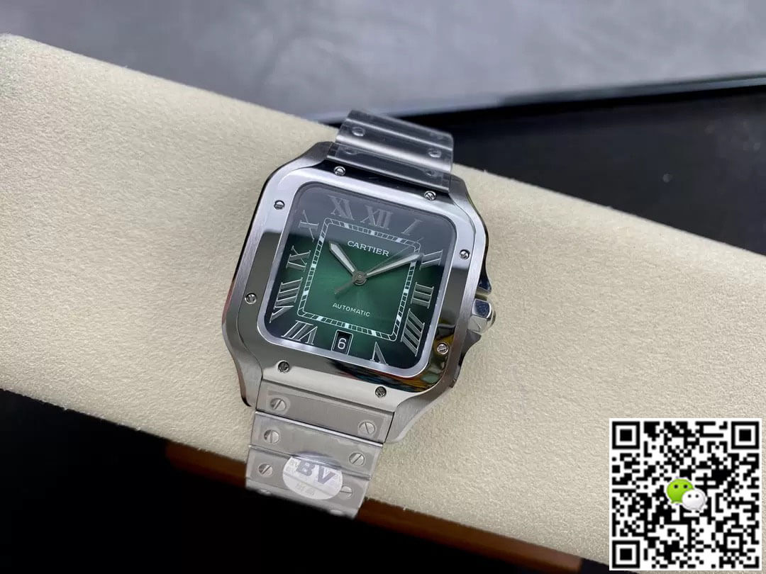 Replica Ca*t1er De Santos WSSA0062 1:1 Best Edition BV Factory Green Dial