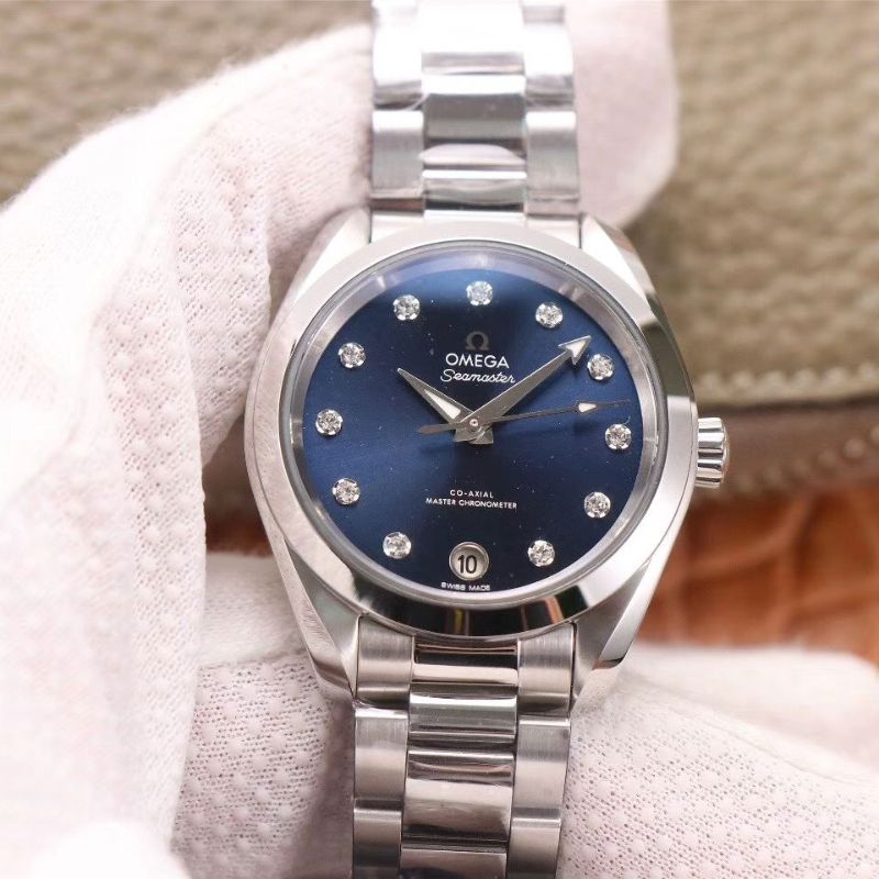 Replica 0me*ga Seamaster 220.10.38.20.53.001 Aqua Terra 150M 1:1 Best Edition VS Factory Blue dial Swiss 8800