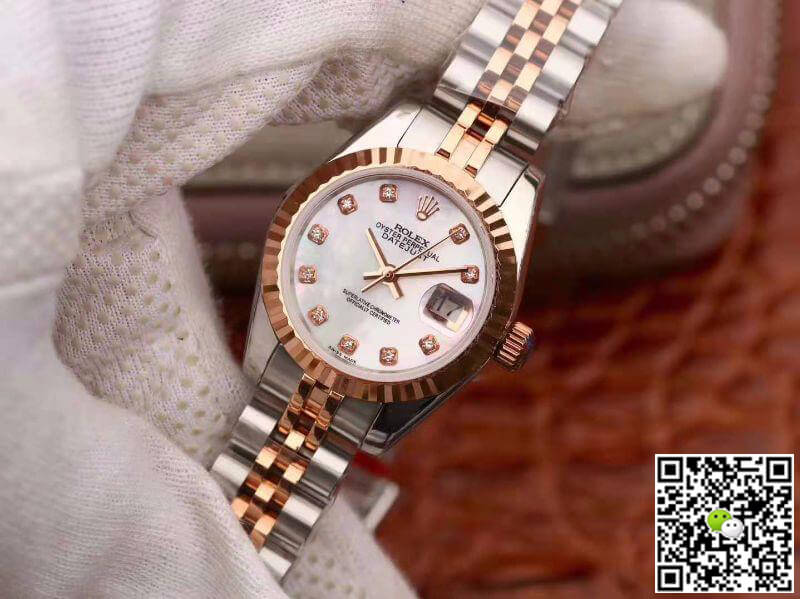 Replica R01ex Lady Datejust 28MM 1:1 Best Edition Swiss NH05 Rose Gold Plated