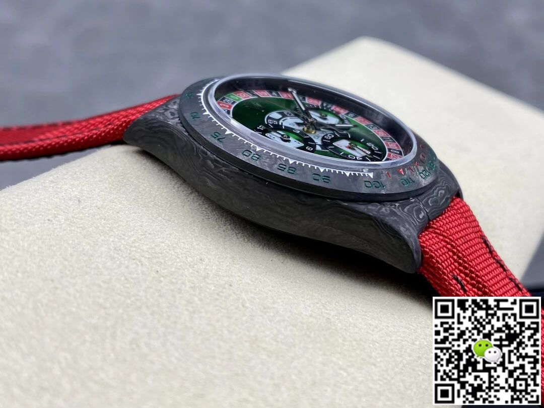 Replica R01ex Daytona Cosmograph Carbon Fiber Diw Custom Version 1:1 Best Edition Noob Factory Green Dial