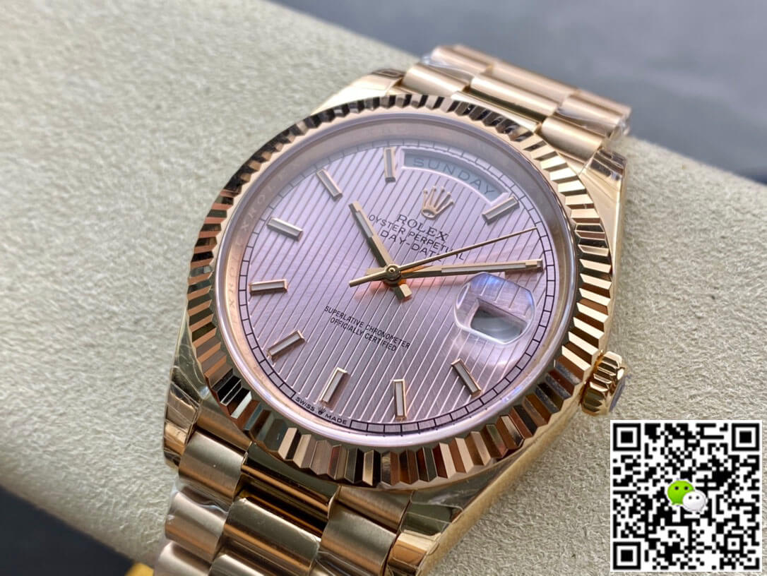 Replica R01ex Day Date M228235-0005 1:1 Best Edition EW Factory Rose Gold
