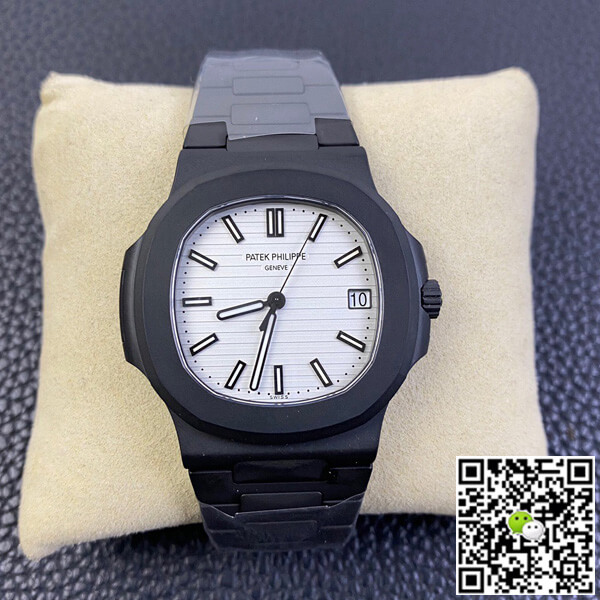 Replica Pat*k Phi1i*pe Nautilus 1:1 Best Edition PPF Factory V4 DCL Version White Dial