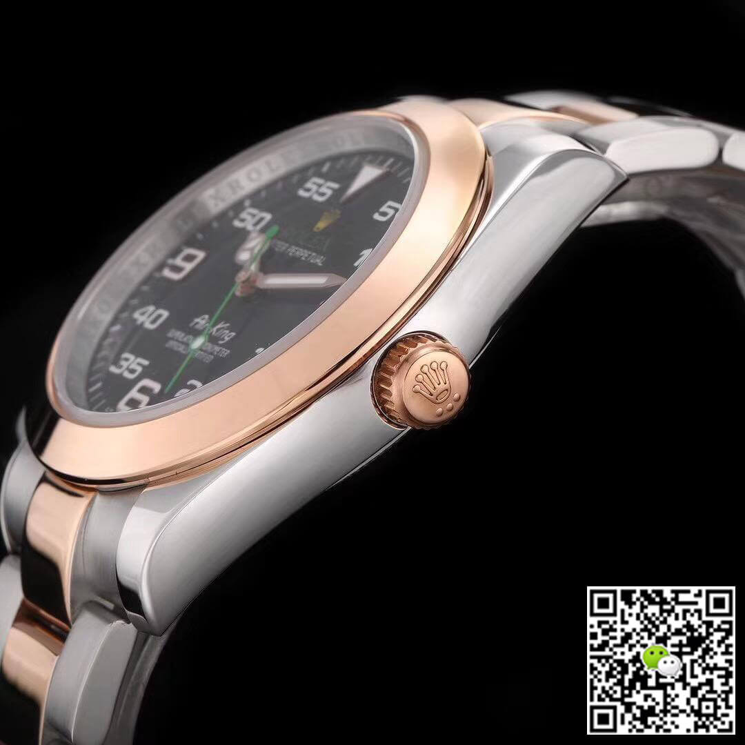 Replica R01ex Air-King 116900 JF Factory 1:1 Best Edition Swiss ETA3131 Rose Gold
