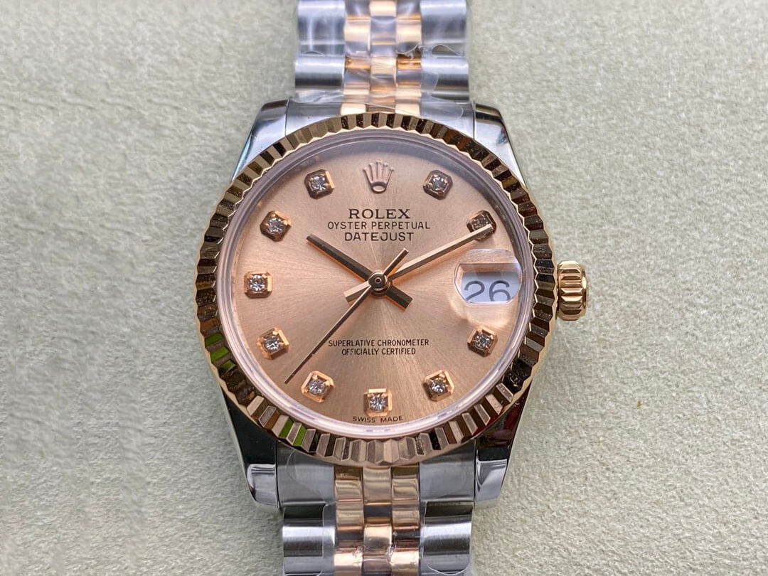 Replica R01ex Datejust M278271-0024 31MM 1:1 Best Edition EW Factory Rose Gold Dial