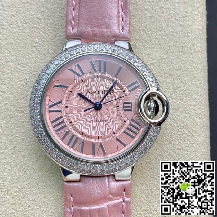 Replica Ballon Bleu De Ca*t1er 33MM 1:1 Best Edition V6 Factory D1am0nd Bezel