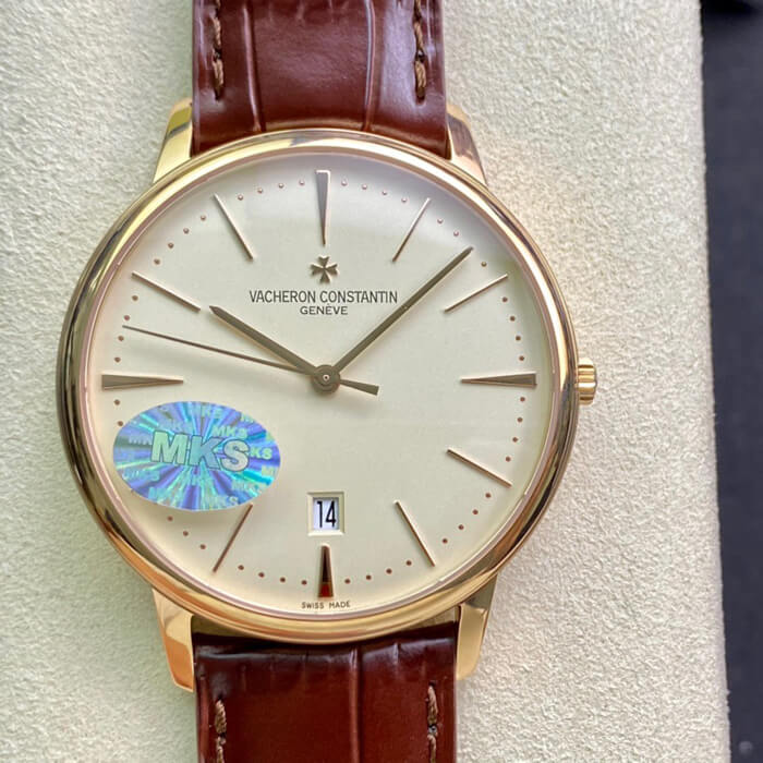 Vacheron C0nstan1n Replica Patrimony 85180/000J-9231 1:1 Best Edition MKS Factory Silvery White Dial