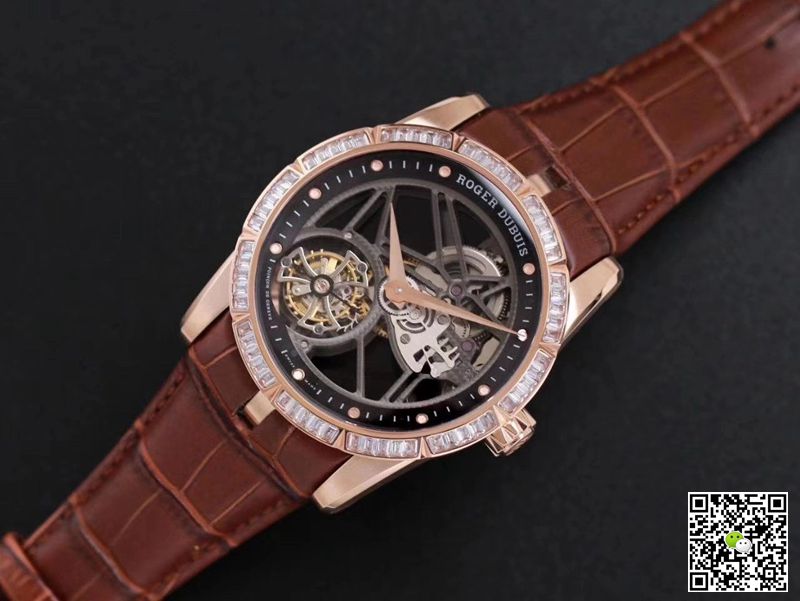 Replica Roger Dubuis Excalibur RDDBEX0404 1:1 Best Edition JB Factory V3 Rose Gold Tourbillon Swiss RD505SQ