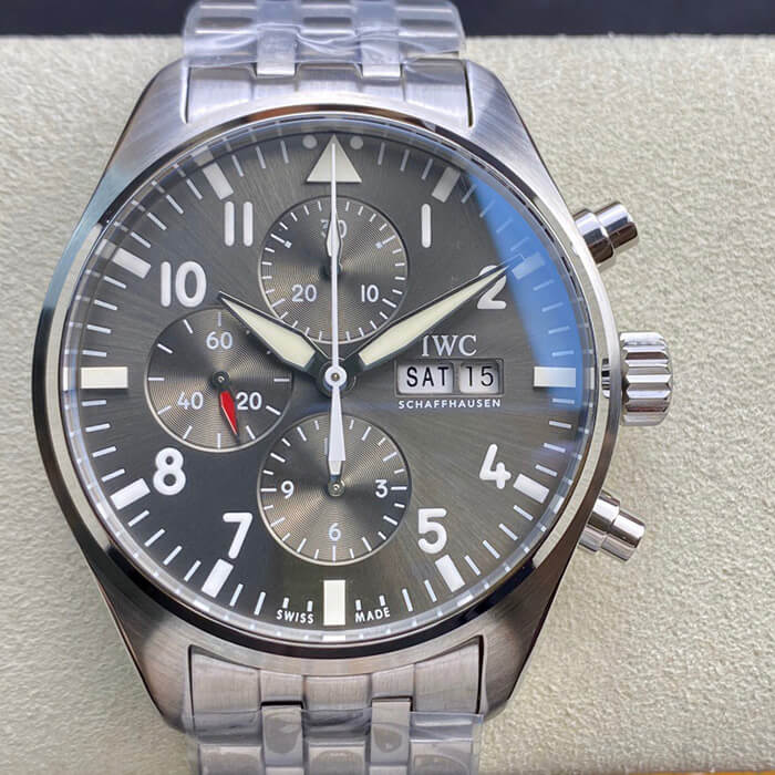 Replica IWC Pilot IW377719 1:1 Best Edition ZF Factory Grey Dial