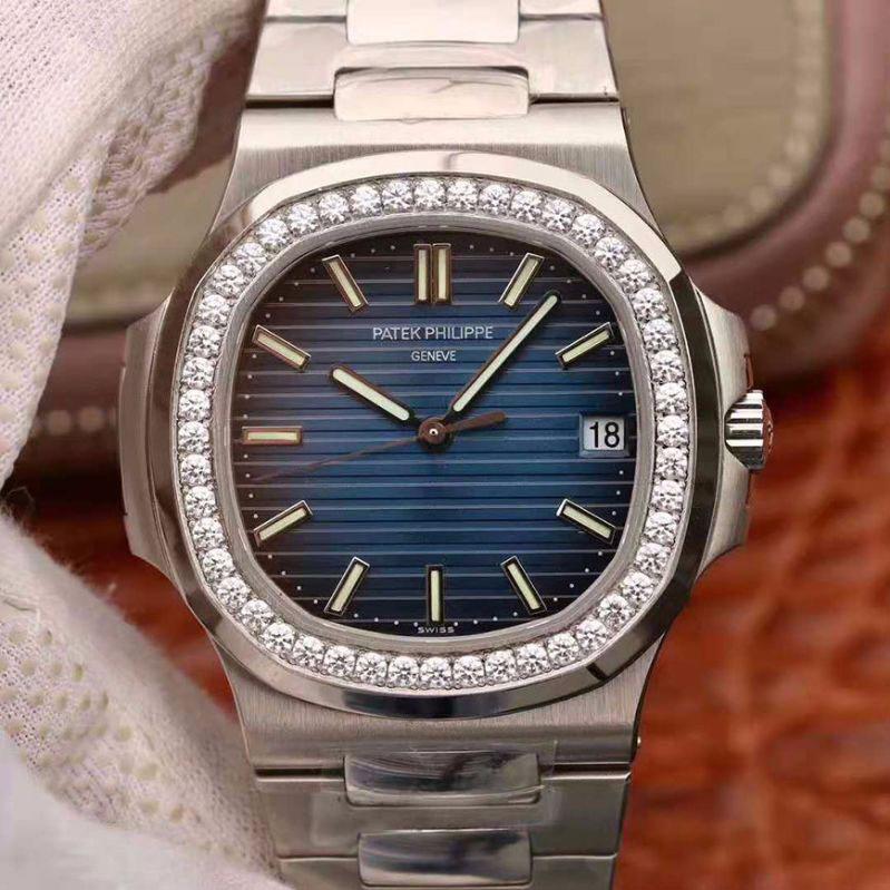 Pat*k Phi1i*pe Replica Nautilus 5711 PF Factory 1:1 Best Edition Swiss ETA324 Blue Dial