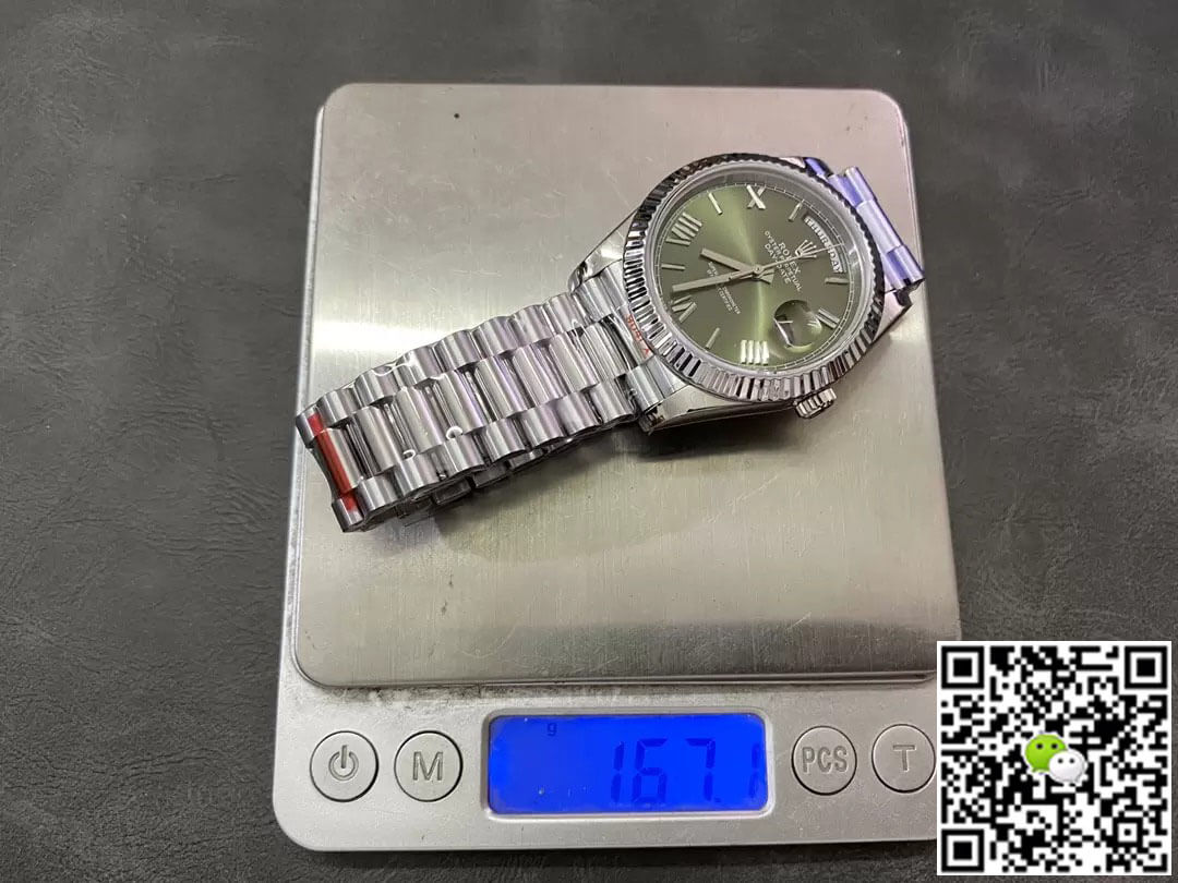 Replica R01ex Day Date M228236-0008 1:1 Best Edition GM Factory V2 Green Dial