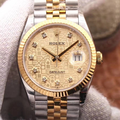 Replica R01ex Datejust M126233-0033 1:1 Best Edition Champagne Dial