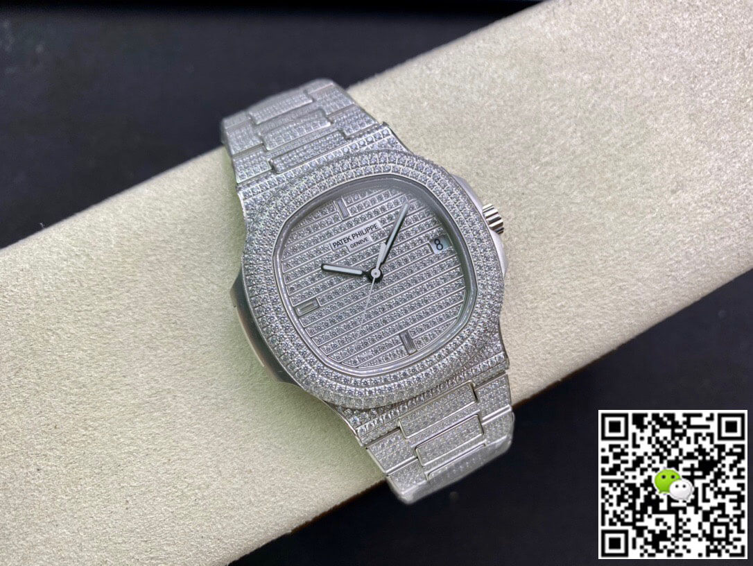 Replica Pat*k Phi1i*pe Nautilus 5719/1G-001 1:1 Best Edition PPF Factory Full D1am0nd Dial