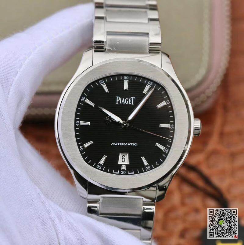 Replica Piaget Polo S G0A41003 MKS Factory 1:1 Best Edition Black Textured Dial On Stainless Steel Bracelet Swiss ETA 1110