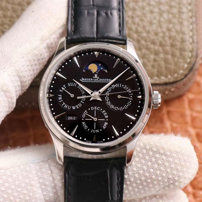 Replica Jaeger LeCoultre Master Ultra Thin 1308470 1:1 Best Edition V9 Factory Black Dial Swiss ETA868