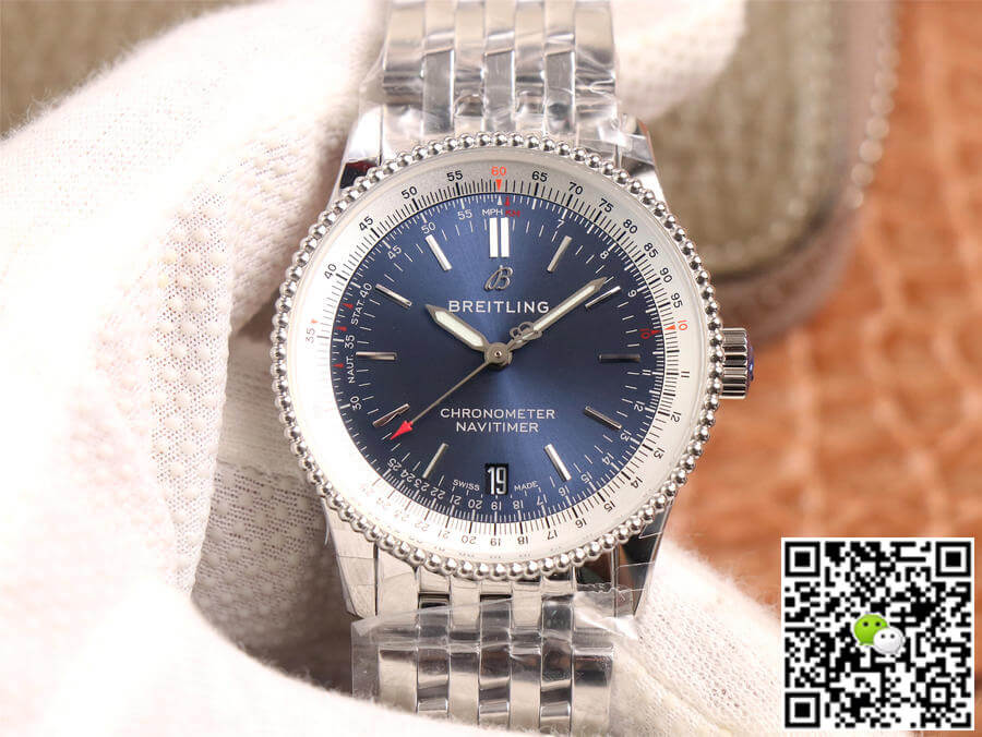 Replica Breitling Navitimer Automatic 38 A17325211C1A1 1:1 Best Edition KOR Factory Blue Dial Swiss SW200