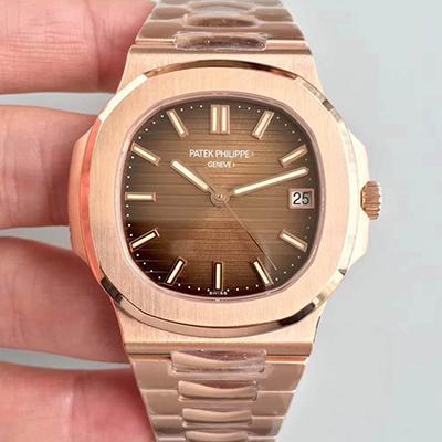 Pat*k Phi1i*pe Replica Nautilus 5711/1R-001 PF Factory 1:1 Best Edition Swiss ETA324 Brown Textured Dial