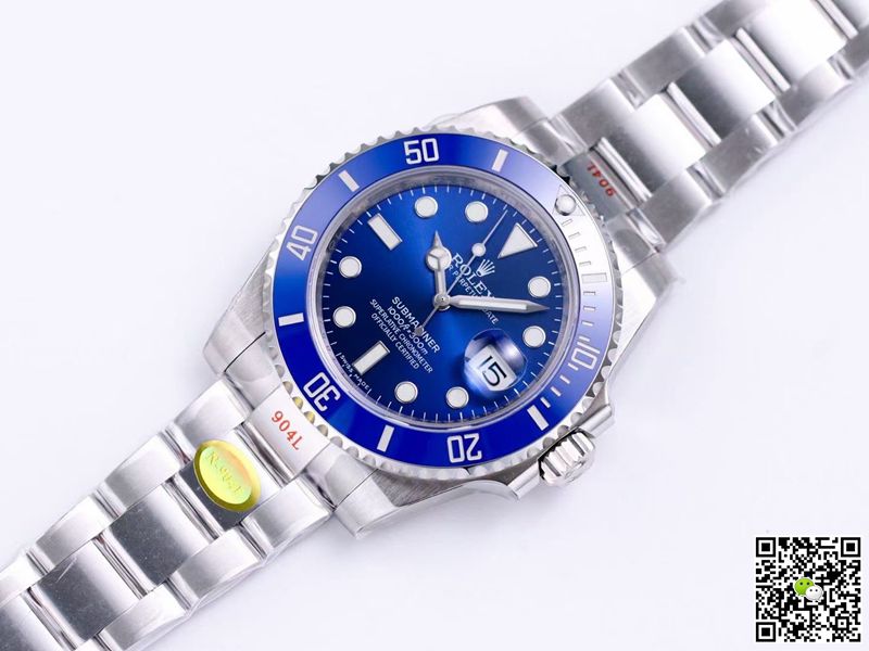 R01ex Submariner Replica 116619LB-97209 1:1 Best Edition Noob Factory V10 Blue Dial Swiss Movement