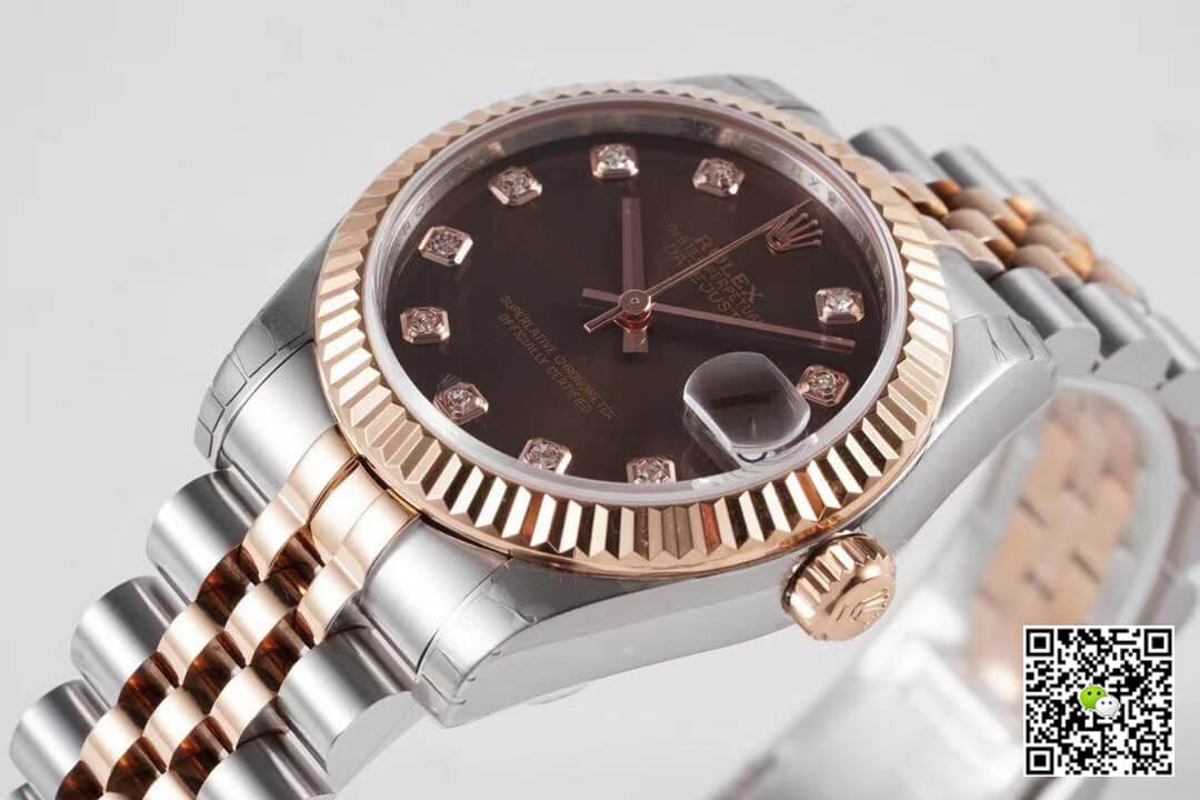 Replica R01ex Datejust m278271-0028 1:1 Best Edition Brown Dial