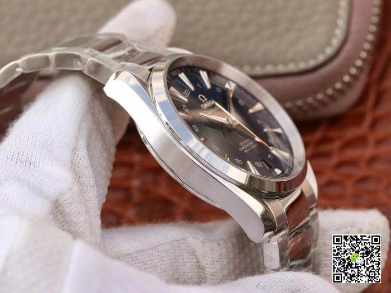 Replica 0me*ga Seamaster Aqua Terra 231.10.43.22.03.001 VS factory 1:1 Best Edition Swiss ETA8605 Blue Textured Dial