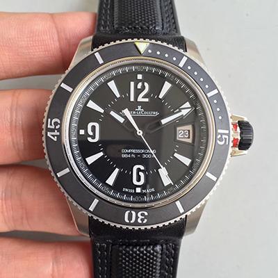 Replica Jaeger-LeCoultre Master Compressor 2018670 Noob Factory 1:1 Best Edition Swiss ETA2836-2 Black Leather Strap