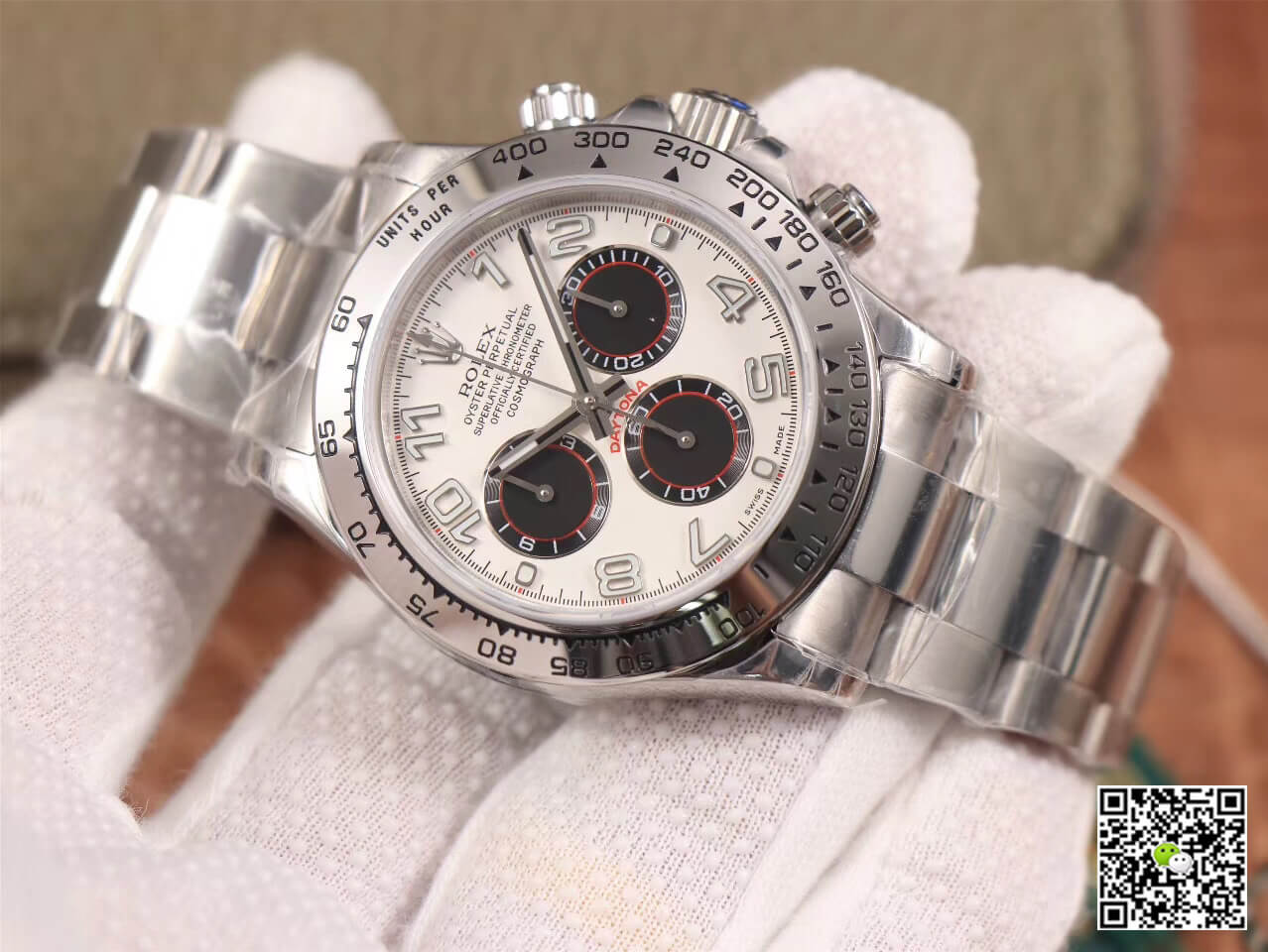 Replica R01ex Daytona Cosmograph 116509 1:1 Best Edition JH Factory 18K White Gold