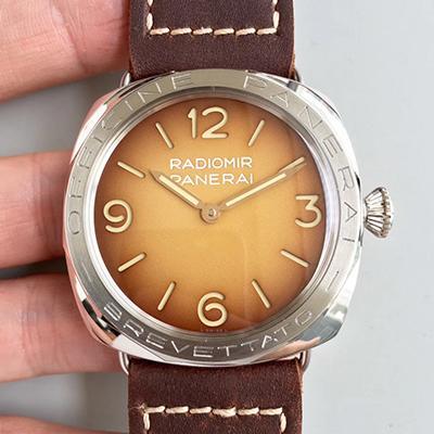 Pa*e*a1 Replica Radiomir PAM687 ZF Factory 1:1 Best Edition Swiss ETA P3000 S*perlumed Shaded Brown Dial