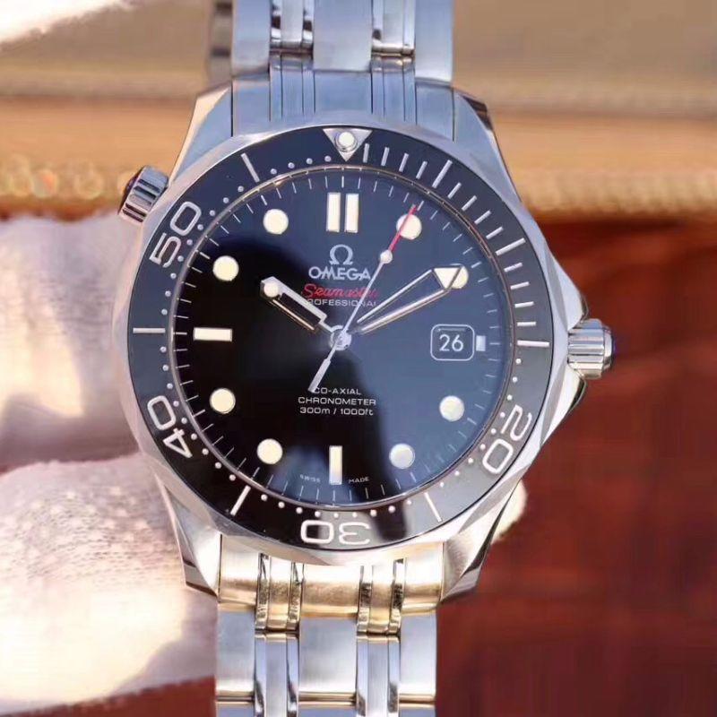 Replica 0me*ga Seamaster Diver 300m 212.30.41.20.01.003 MKS Factory Mechanical Watches 1:1 Best Edition Swiss ETA2824 Black Dial