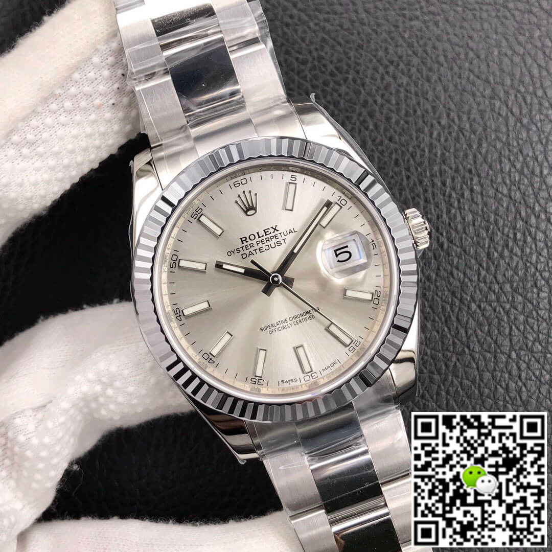 Replica R01ex Datejust M126334-0003 1:1 Best Edition VS Factory Silver Dial