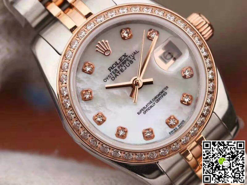 R01ex Dupe Lady Datejust 28MM 1:1 Best Edition Swiss Original Imported NH05 Movement White Enamel Dial
