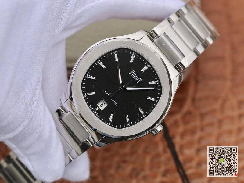Replica Piaget Polo S G0A41003 MKS Factory 1:1 Best Edition Black Textured Dial On Stainless Steel Bracelet Swiss ETA 1110