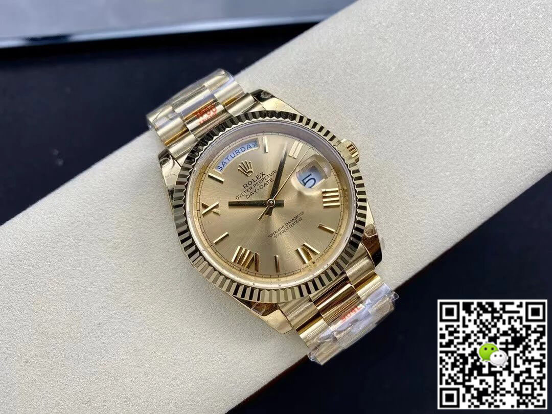 Replica R01ex Day Date M228238-0006 1:1 Best Edition GM Factory Gold Dial