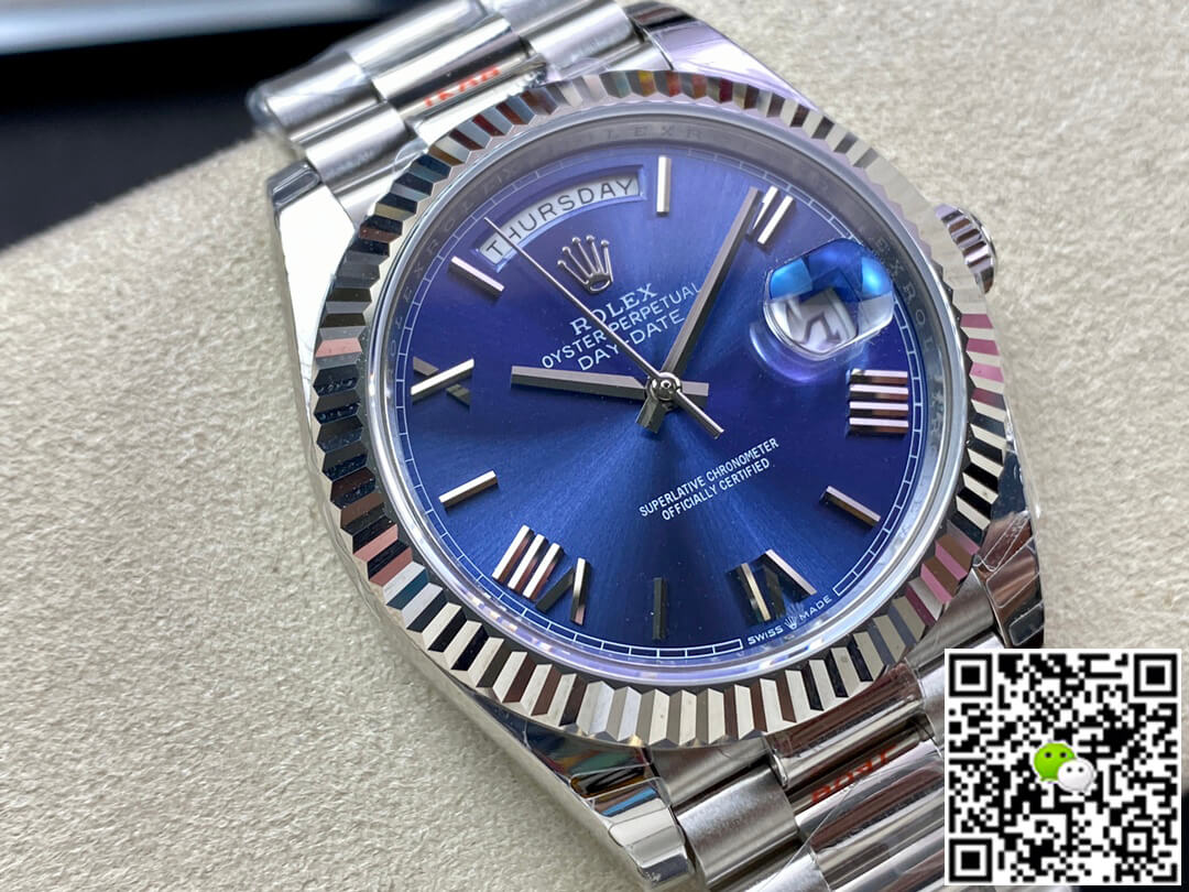 Replica R01ex Day Date M228236-0007 1:1 Best Edition EW Factory Blue Dial
