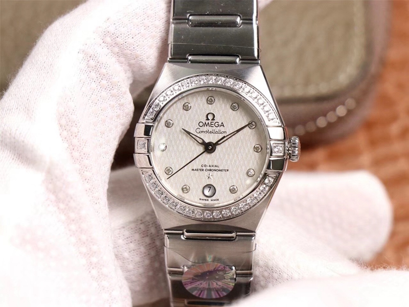 Replica 0me*ga Constellation 131.15.29.20.52.001 1:1 Best Edition 3S Factory V5 Silver D1am0nd Bezel Swiss NH05