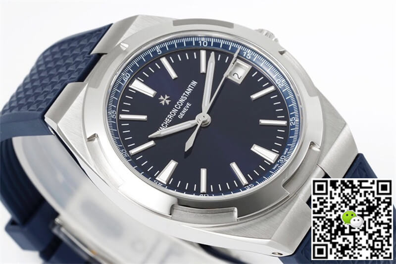 Replica Vacheron C0nstan1n Overseas 4500V 1:1 Best Edition PPF Factory Blue Rubber Strap