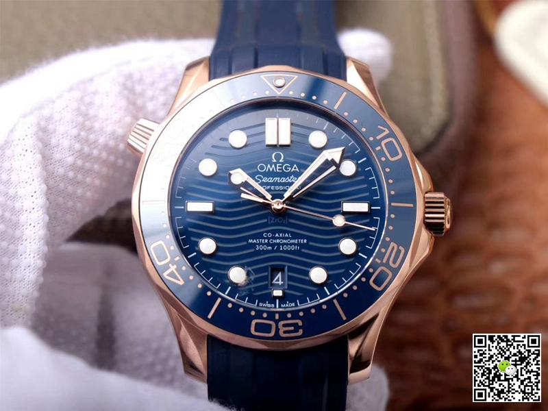 Replica 0me*ga Seamaster 210.62.42.20.03.001 1:1 Best Edition VS Factory Blue Dial Swiss ETA8801
