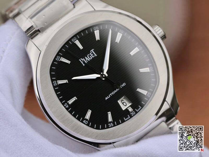 Replica Piaget Polo S G0A41003 MKS Factory 1:1 Best Edition Black Textured Dial On Stainless Steel Bracelet Swiss ETA 1110