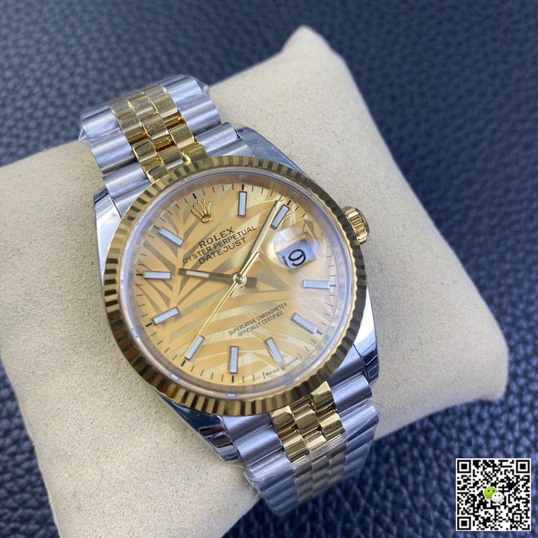 Replica R01ex Datejust M126233-0037 1:1 Best Edition EW Factory Yellow Gold